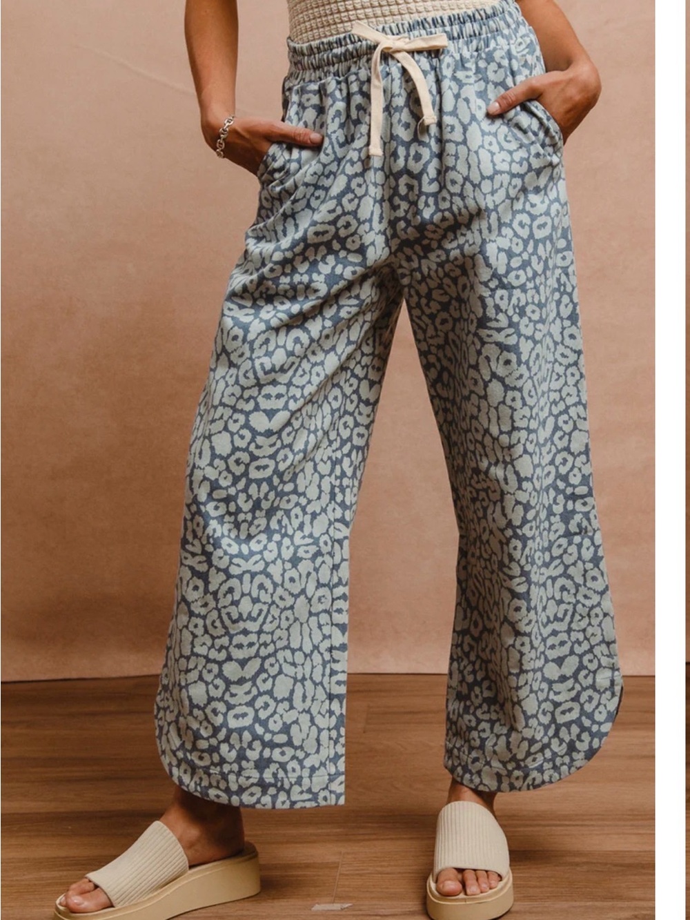 Bibi barrel leg drawstring jeans